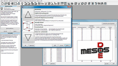 MESOS DOE Software für Versuchsplanung 