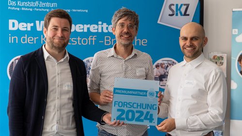Übergabe des Preises im Rahmen des SKZ Netzwerktages