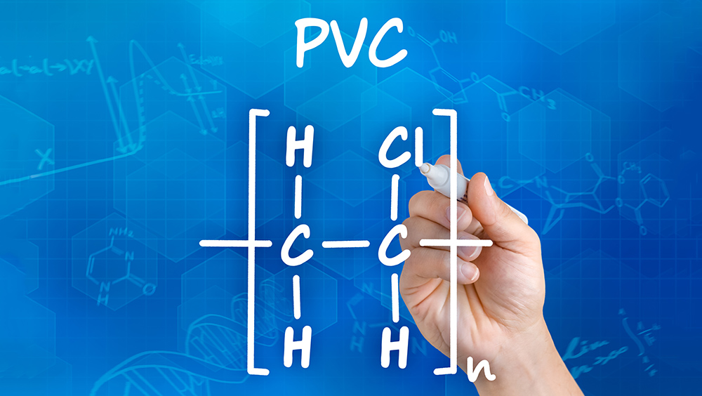 Strukturformel von PVC
