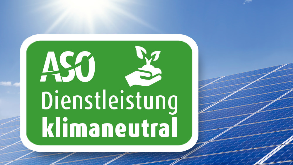 ASO Dienstleistungen sind klimaneutral